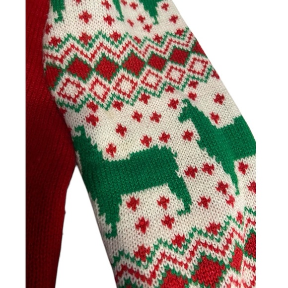 Lama Christmas sweater, size medium, super festive and cute - Picture 3 of 9